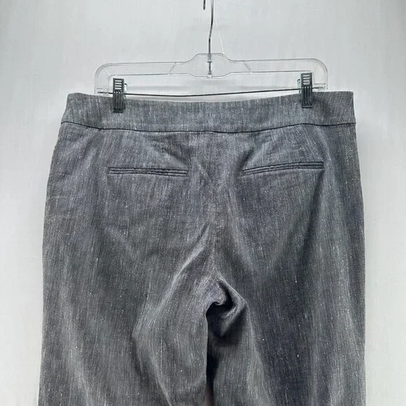 WHBM Modern Boot Dress Pants Womens 8R Tweed Lined Mid Rise Work Heathered Gray - Picture 5 of 13